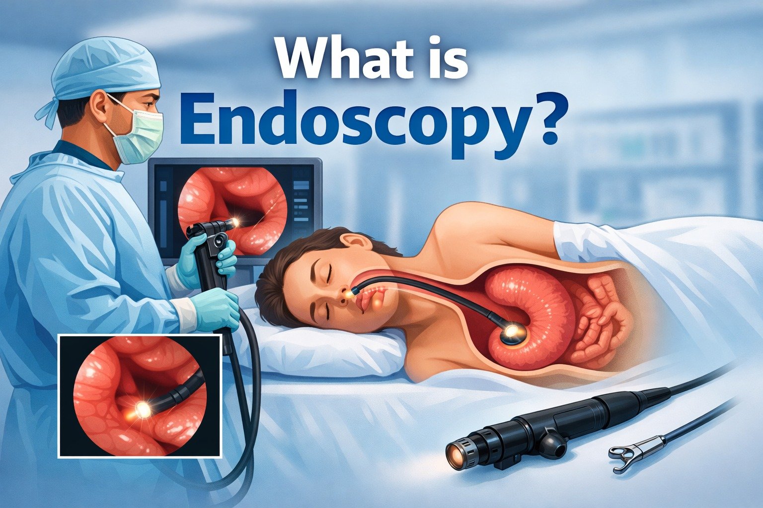 Endoscopy is a minimally invasive diagnostic